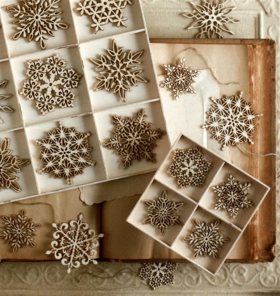 Christmas Tree Snowflakes Laser Cut Free Vector File
