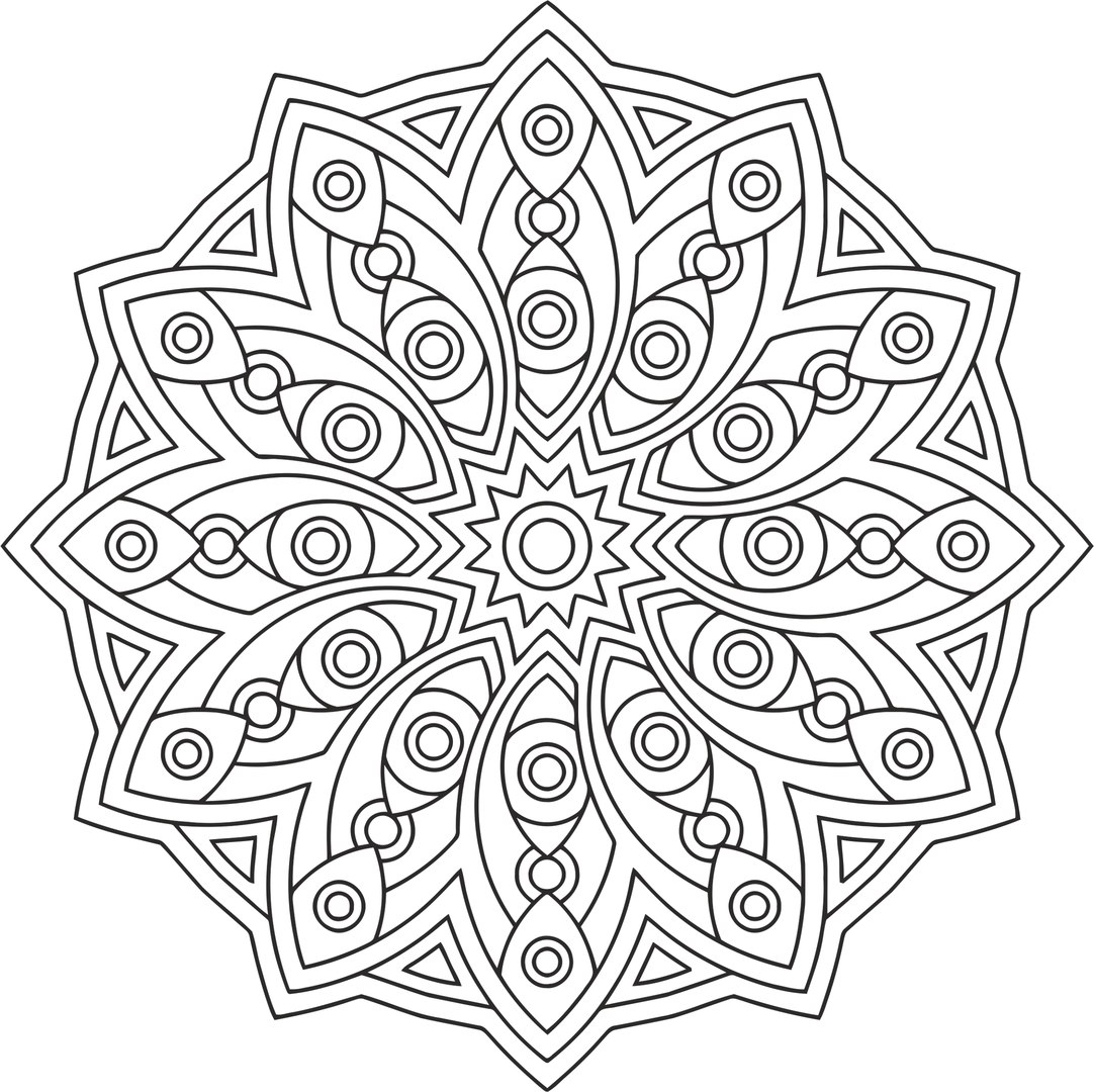 Circle Mandala Ornament Free Vector File