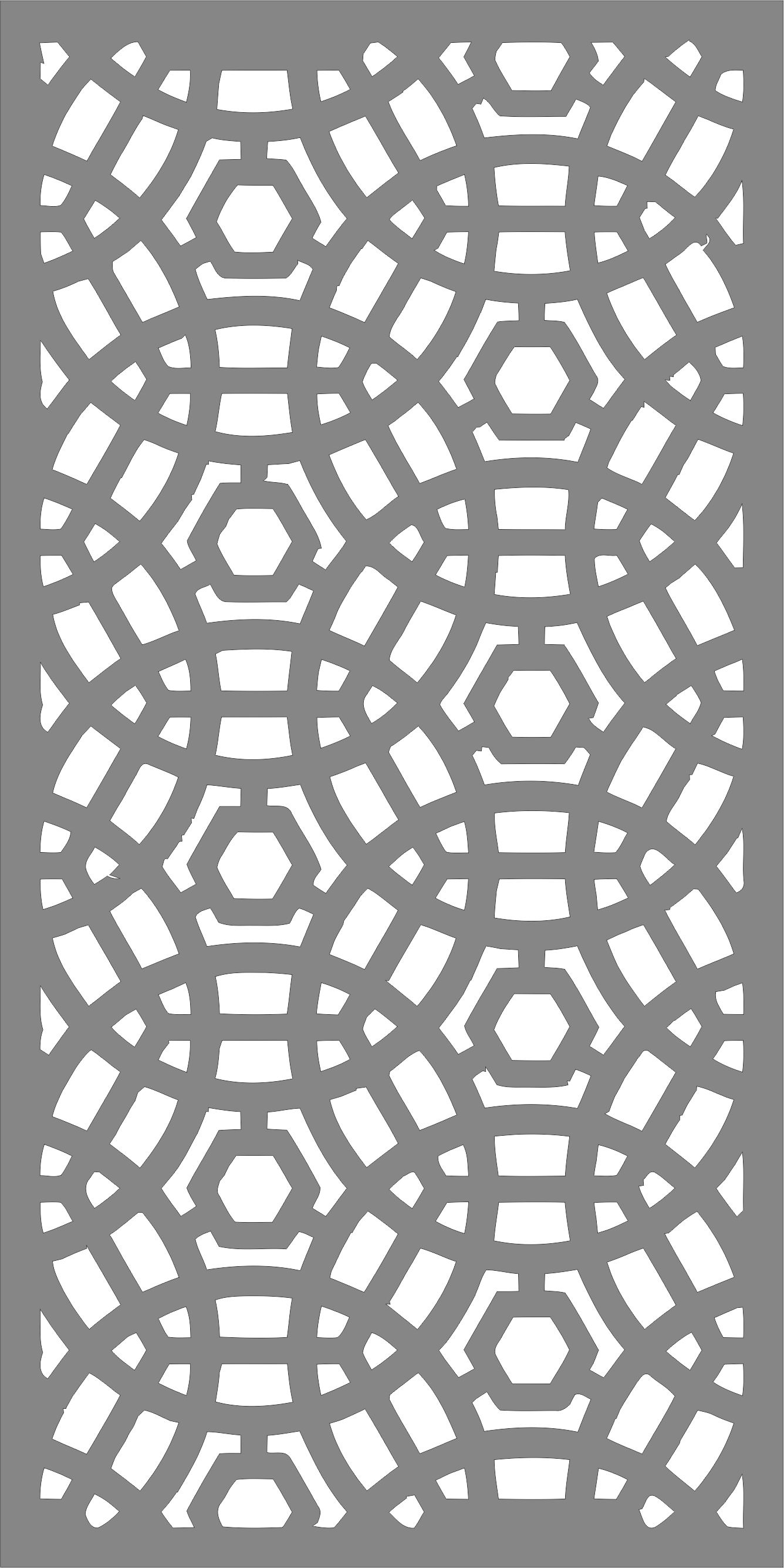 Circular Baffle Pattern Partition For Laser Cutting Free DXF File