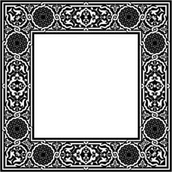 Classic Square Decorative Motifs For Laser Cut Cnc Free Vector File