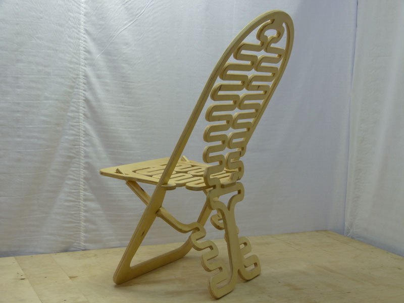 Cnc Cut Folding Chair Free DXF File