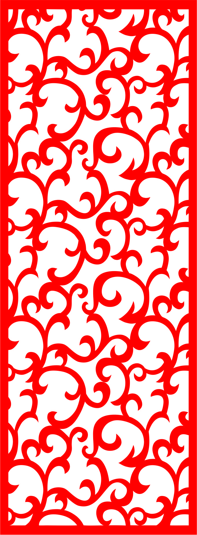 Cnc Jali Inspired Screen Panel Free Vector File