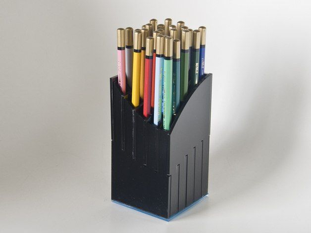 Cnc Laser Cut Pencil Storage Box Free DXF File