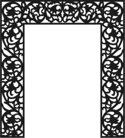 Cnc Laser Cut The Pattern Of The Partition Of The Altar Free Vector File