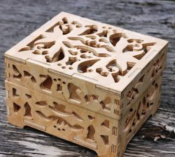 Cnc Laser Cut Thick Wooden Box Free Vector File