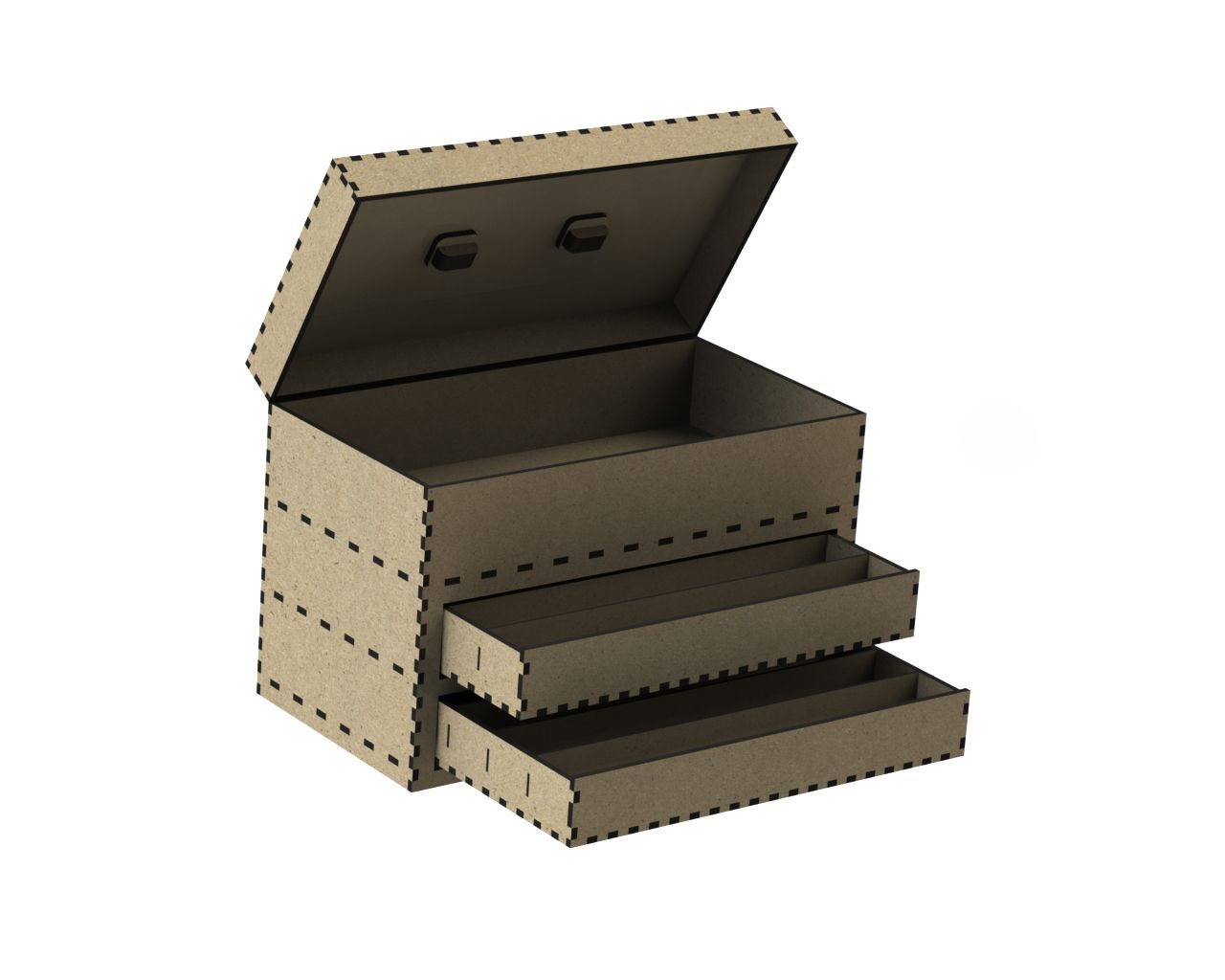 Cnc Laser Cut Tool Drawer Box Free DXF File