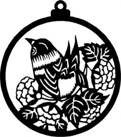 Cnc Laser Cut Tree Decoration Balls With Birds And Flowers Free DXF File