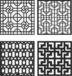 Cnc Laser Cut Window Divider Design Free Vector File