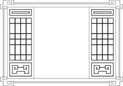 Cnc Laser Cut Wooden Cabinet Front Pattern Free Vector File