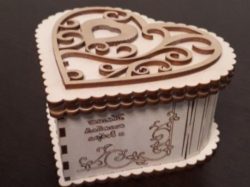 Cnc Laser Cut Wooden Heart Box Free Vector File