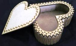 Cnc Laser Cut Wooden Heart Box With Cover Free Vector File