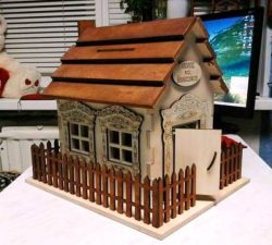 Cnc Laser Cut Wooden House Model Free Vector File