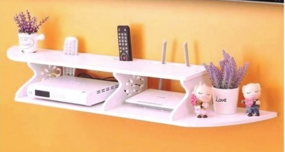 Cnc Laser Cut Wooden Wall Tv Shelf Free DXF File