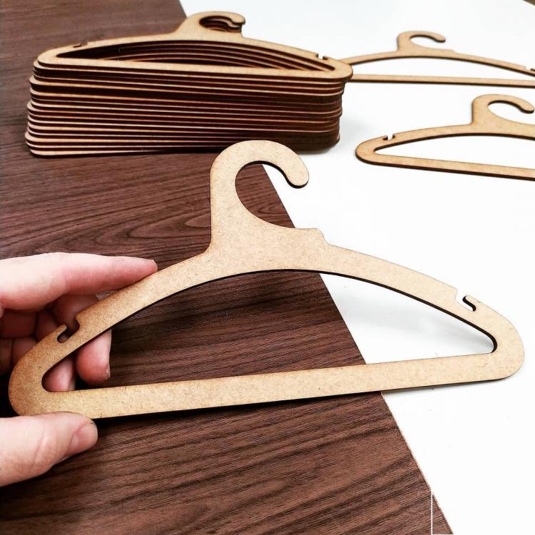 Contemporary Clothes Hanger For Laser Cut Free Vector File