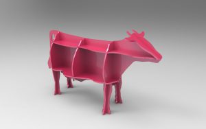 Cow Shelf Puzzle Free Vector File