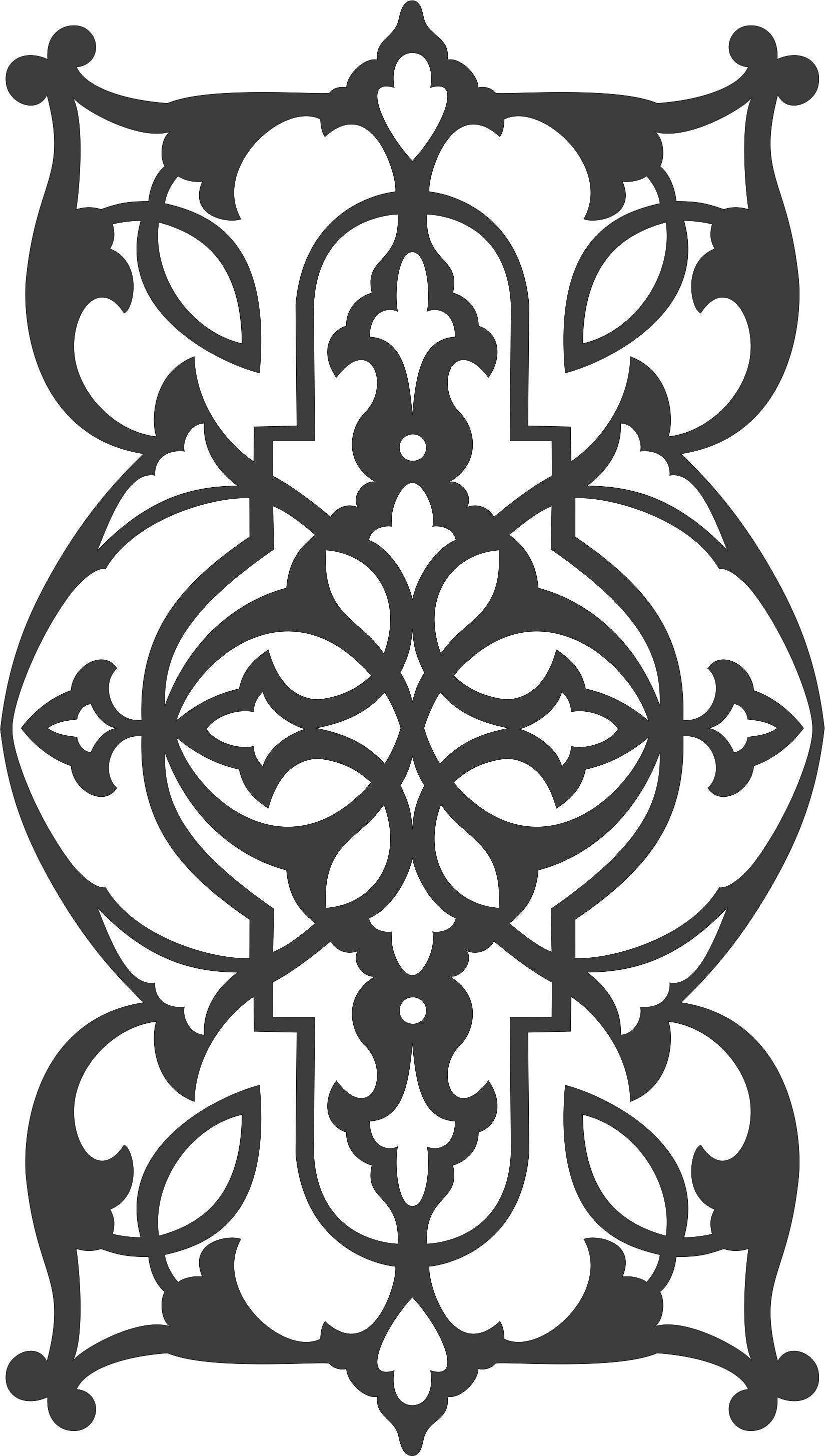 Decor Screen Seamless Design For Laser Cut Free Vector File