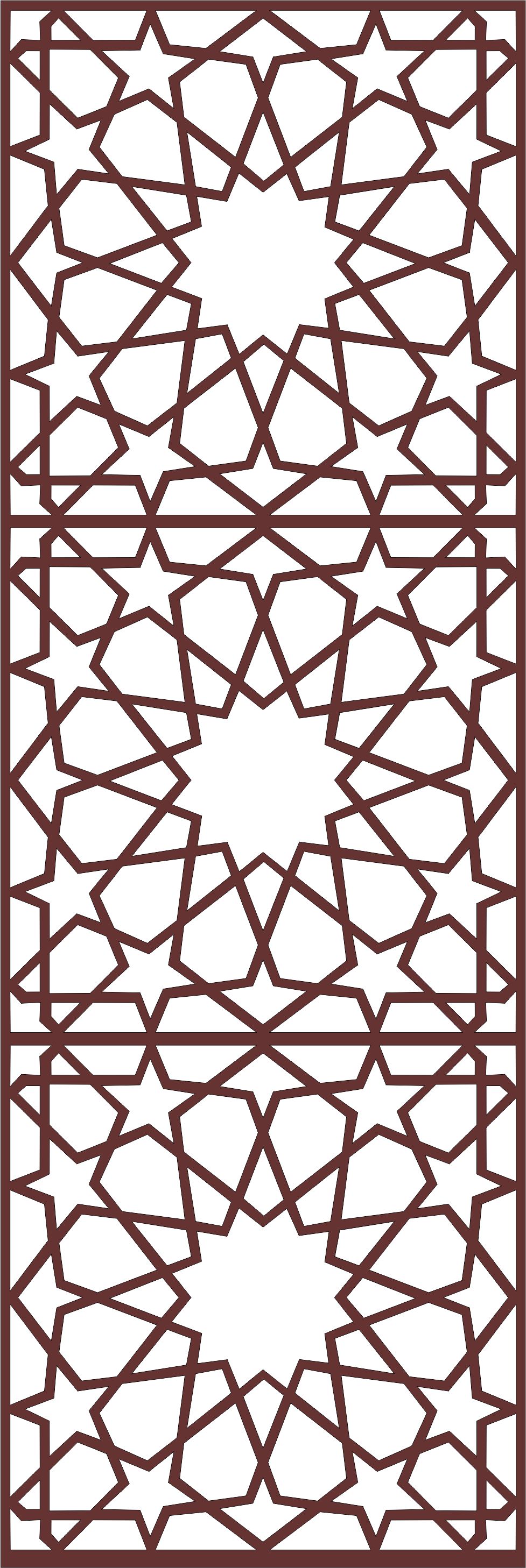 Decor Seamless Floral Grill Design For Laser Cut Free Vector File