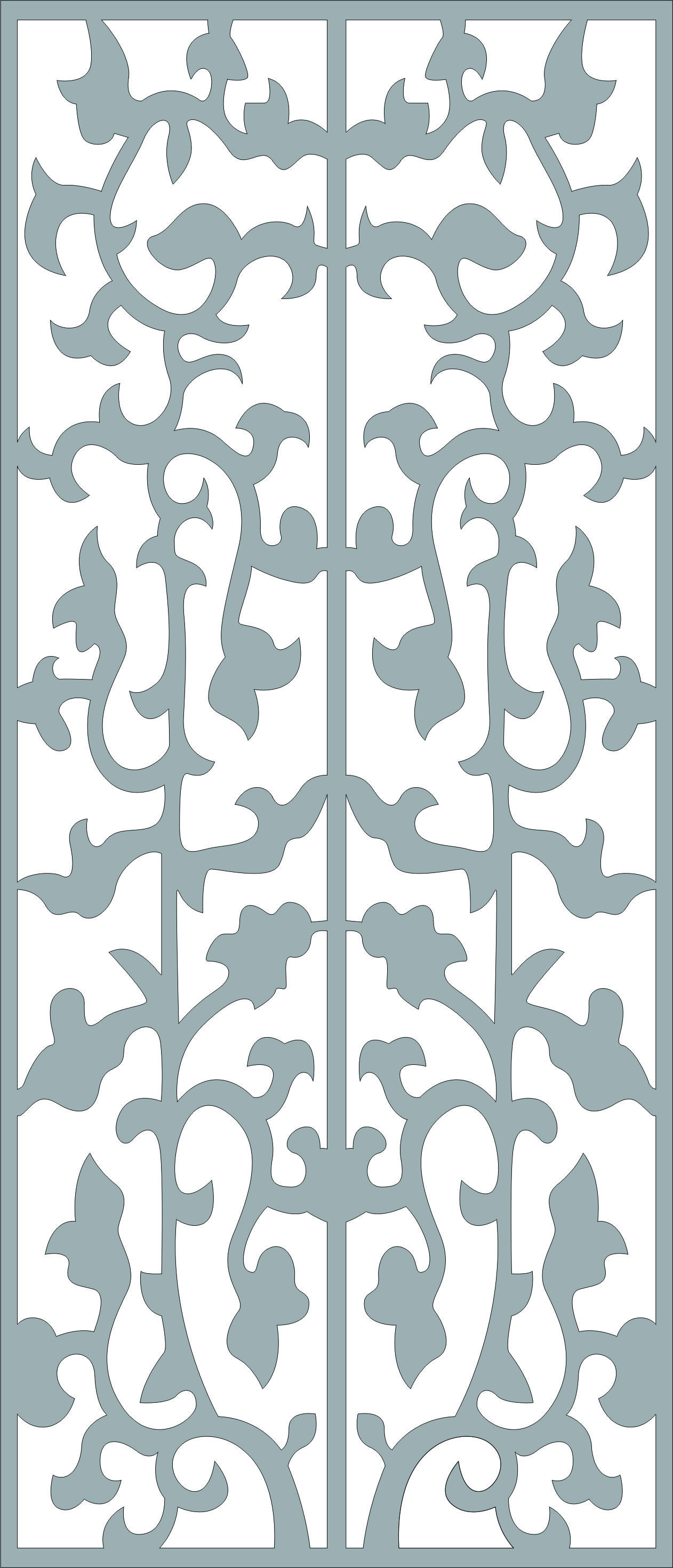Decor Seamless Floral Lattice Stencil Design For Laser Cut Free Vector File