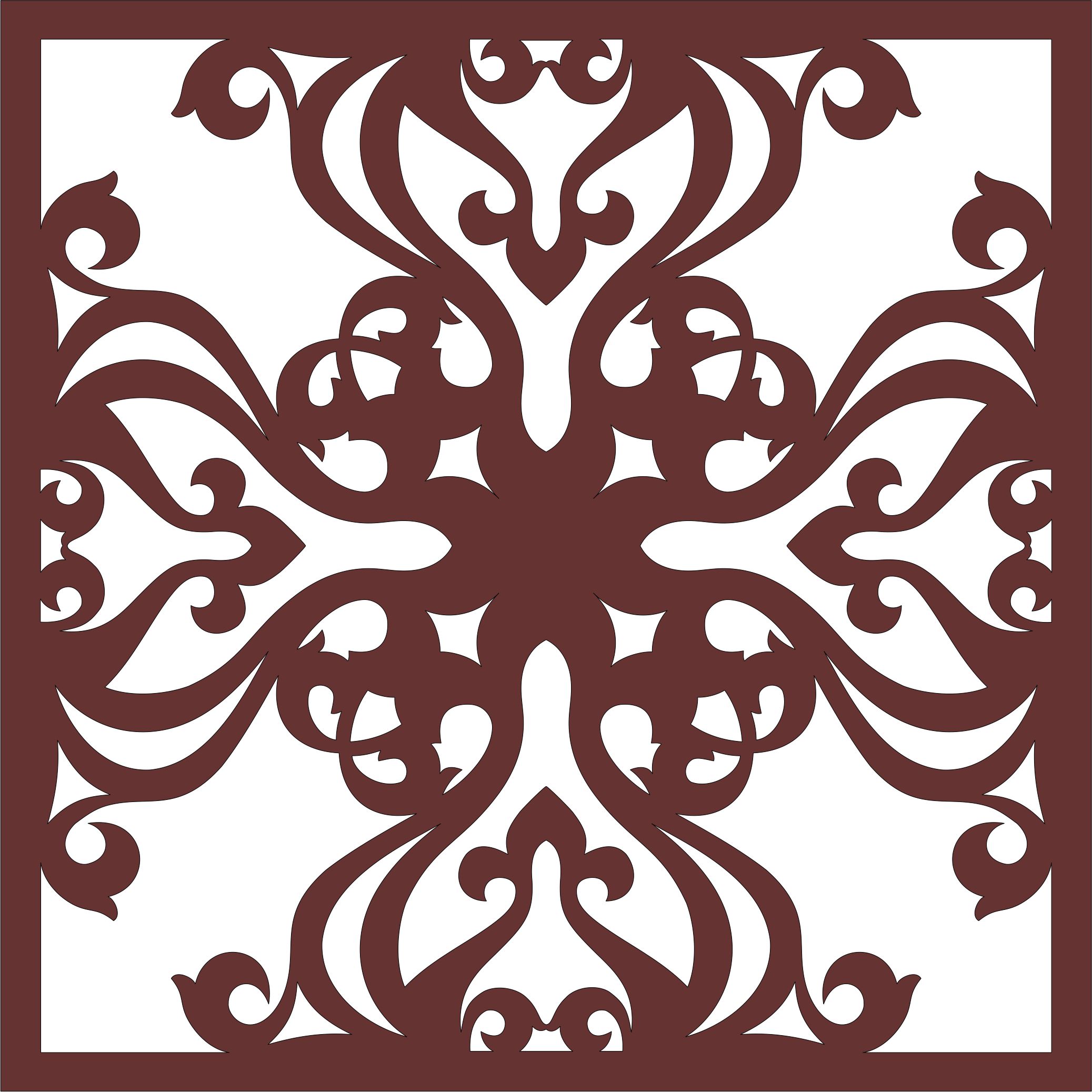 Decor Seamless Lattice Design For Laser Cut Free Vector File