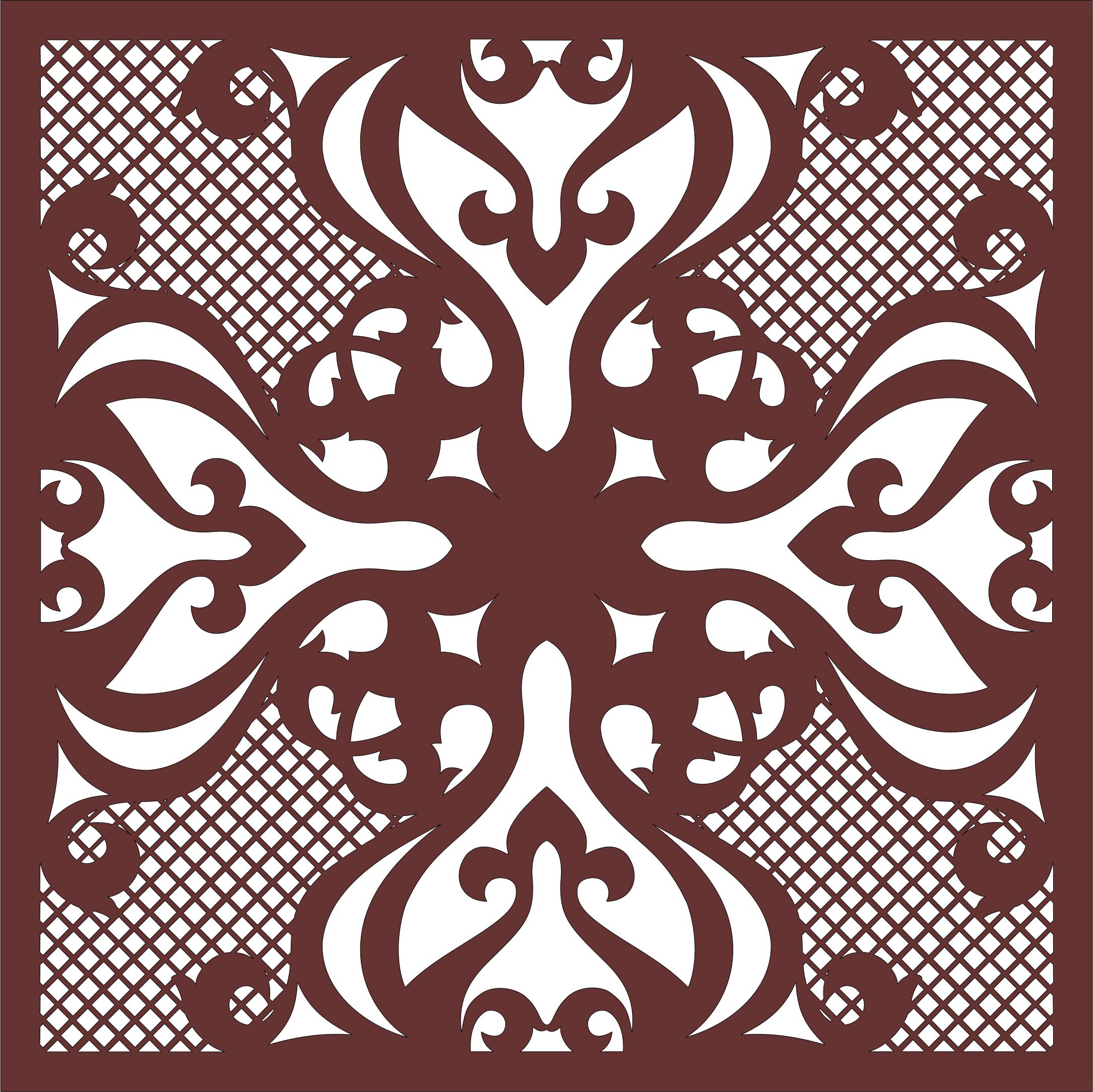 Decor Seamless Lattice For Laser Cut Free Vector File