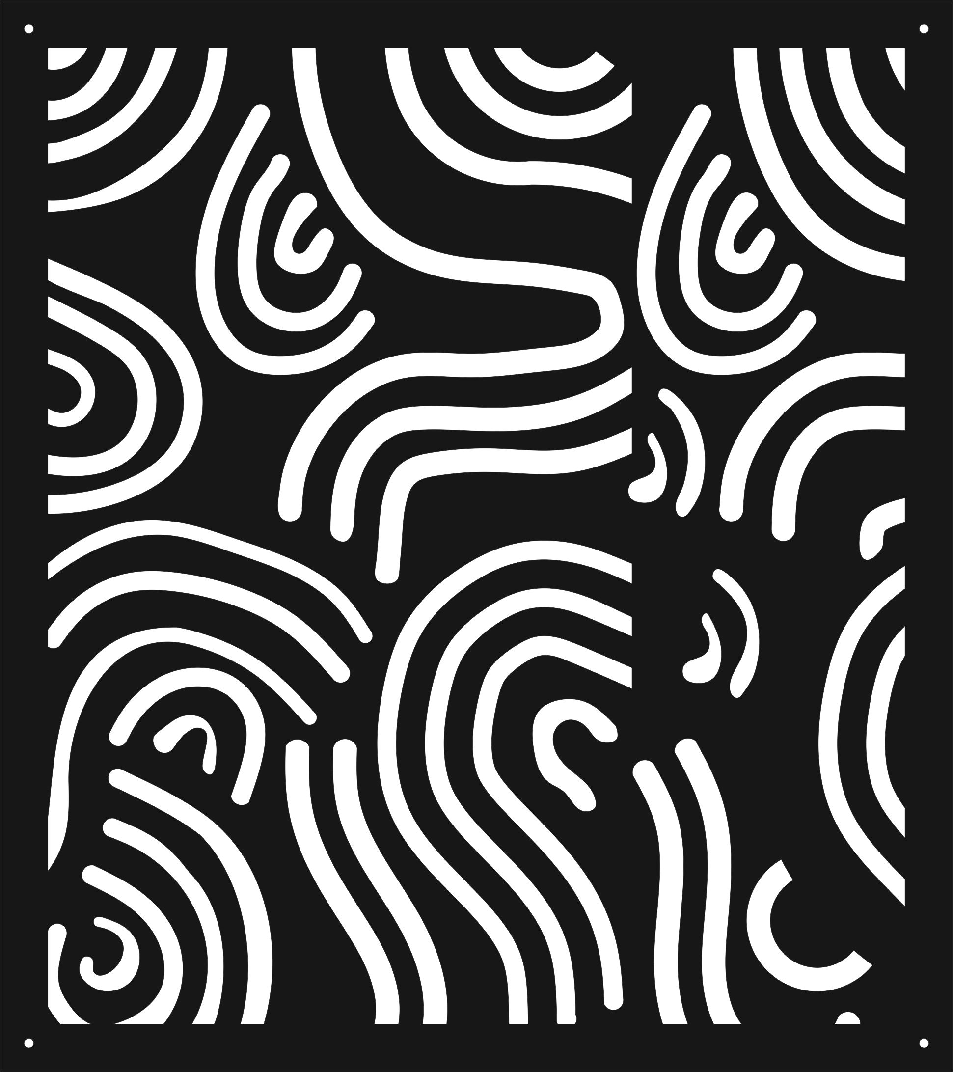 Decor Seamless Screen Panel For Laser Cut Free Vector File