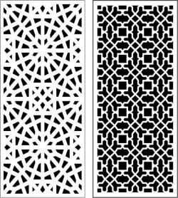 Decor Seamless Separator Floral Lattice Stencil Collection For Laser Cut Free Vector File