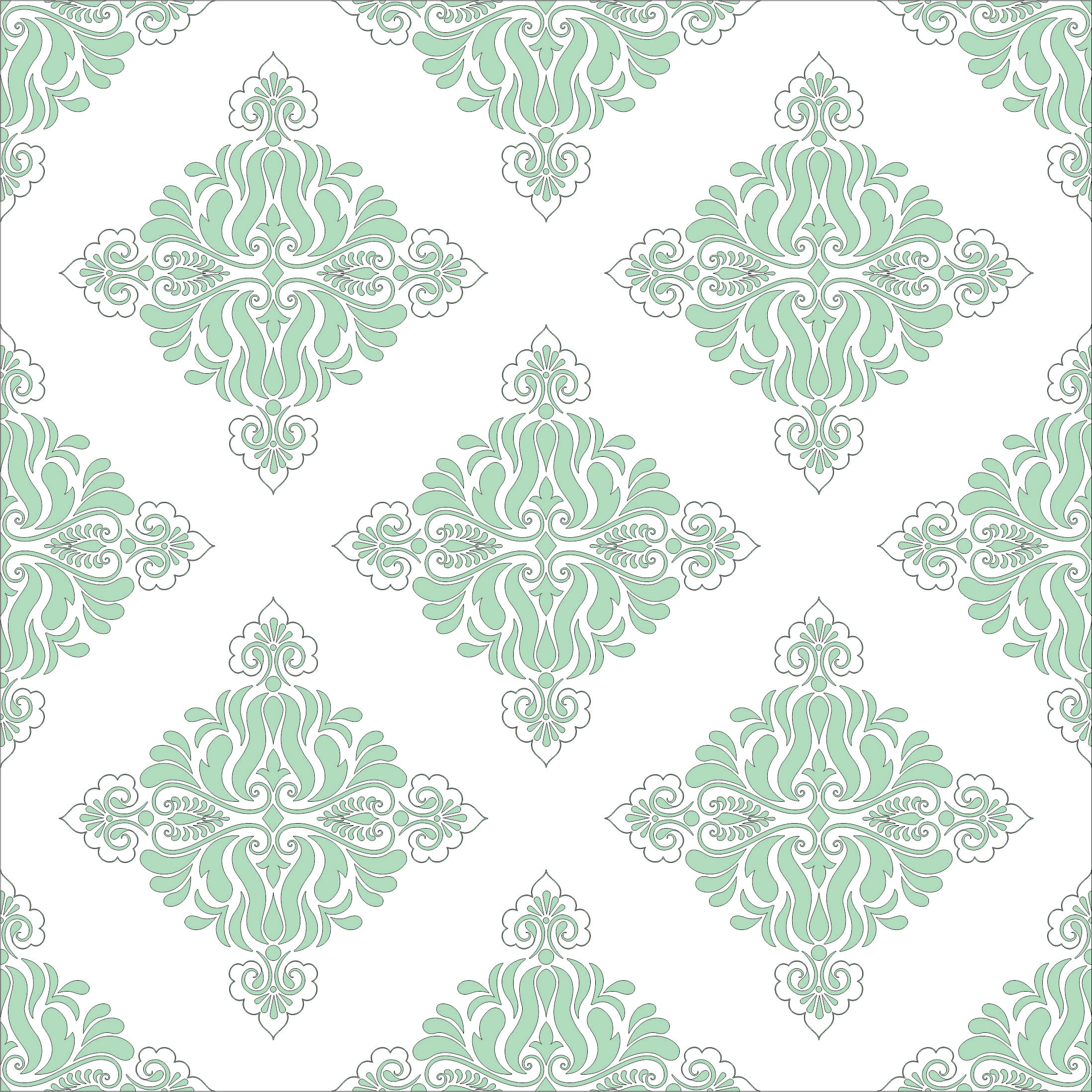 Decor Seamless Separator Floral Lattice Stencil For Laser Cutting Free Vector File