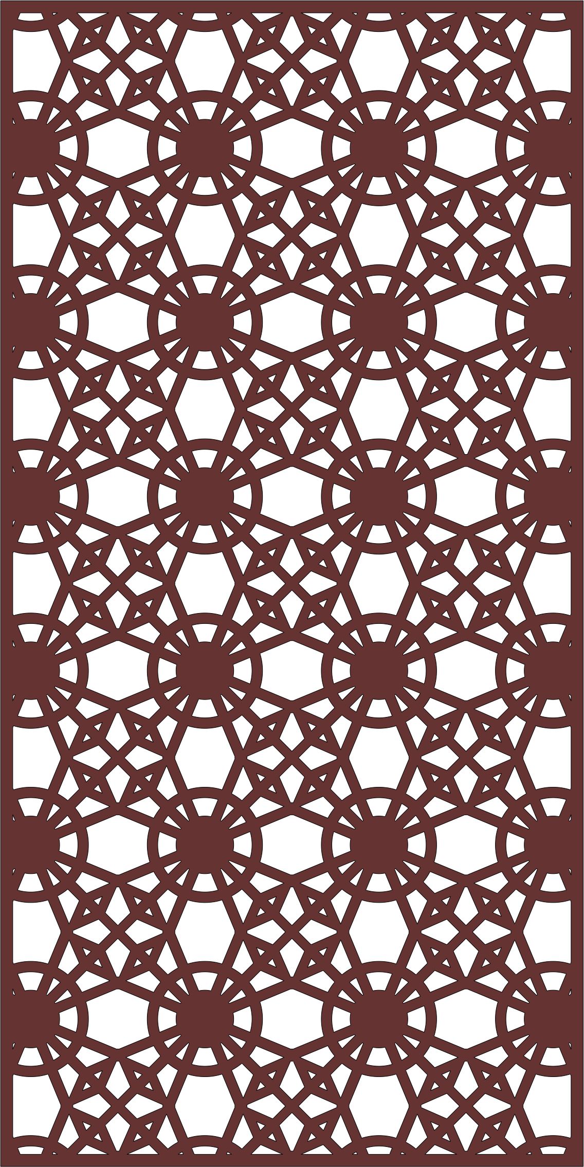 Decor Seamless Separator Screen For Laser Cut Free Vector File