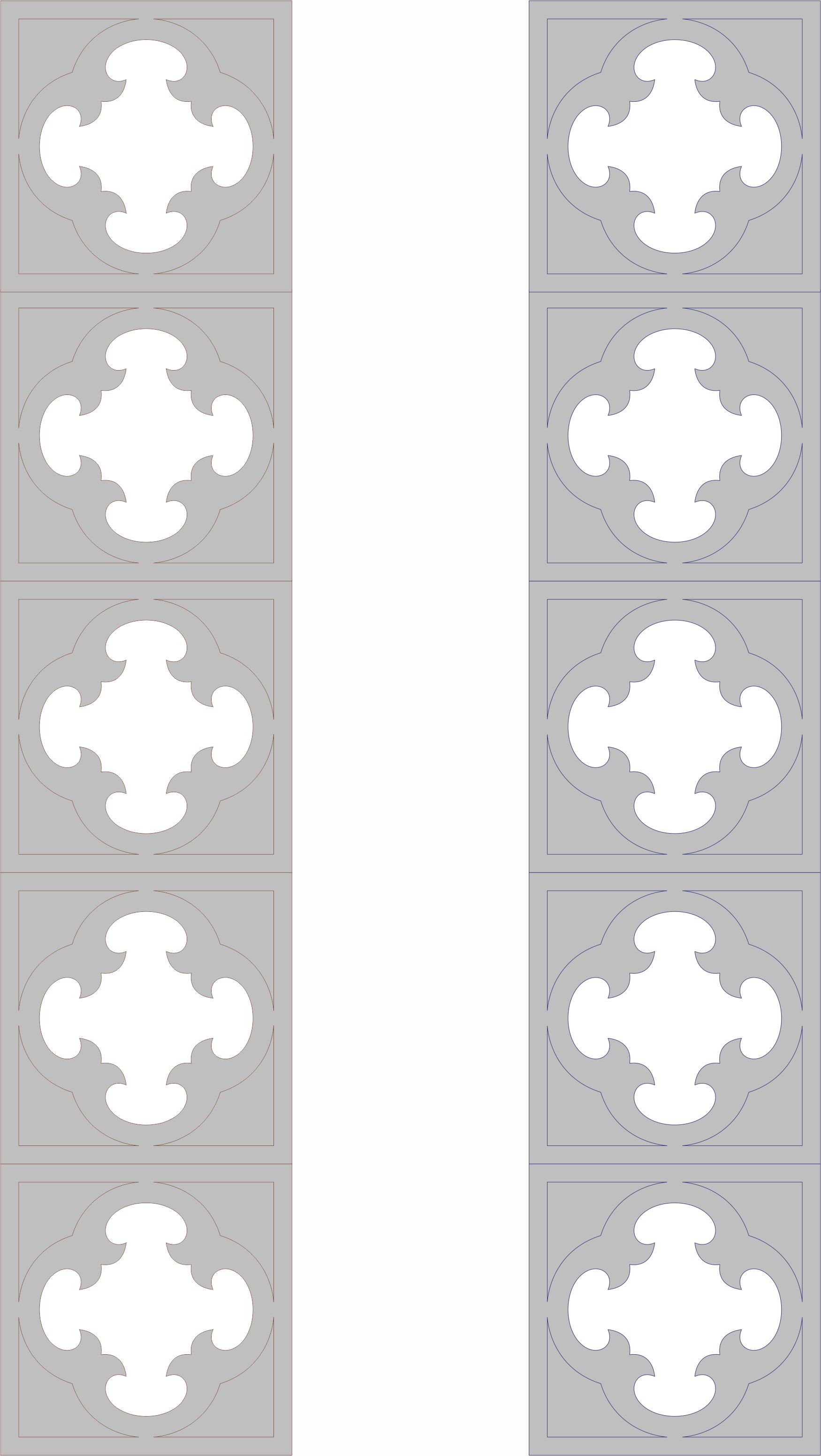 Decorative Carved Lattice Partition For Laser Cut Free Vector File