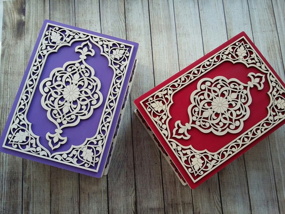 Decorative Gift Box Plywood 3mm For Laser Cutting Free Vector File