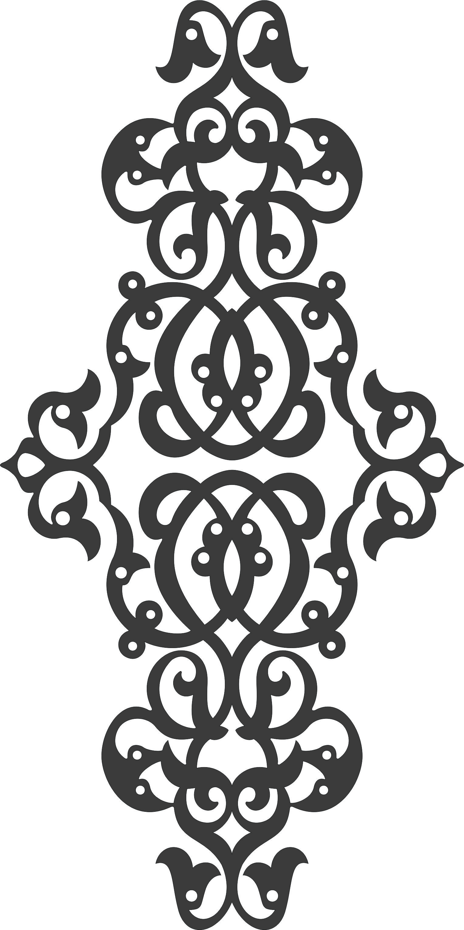 Decorative Lattice Seamless Design For Laser Cut Free Vector File