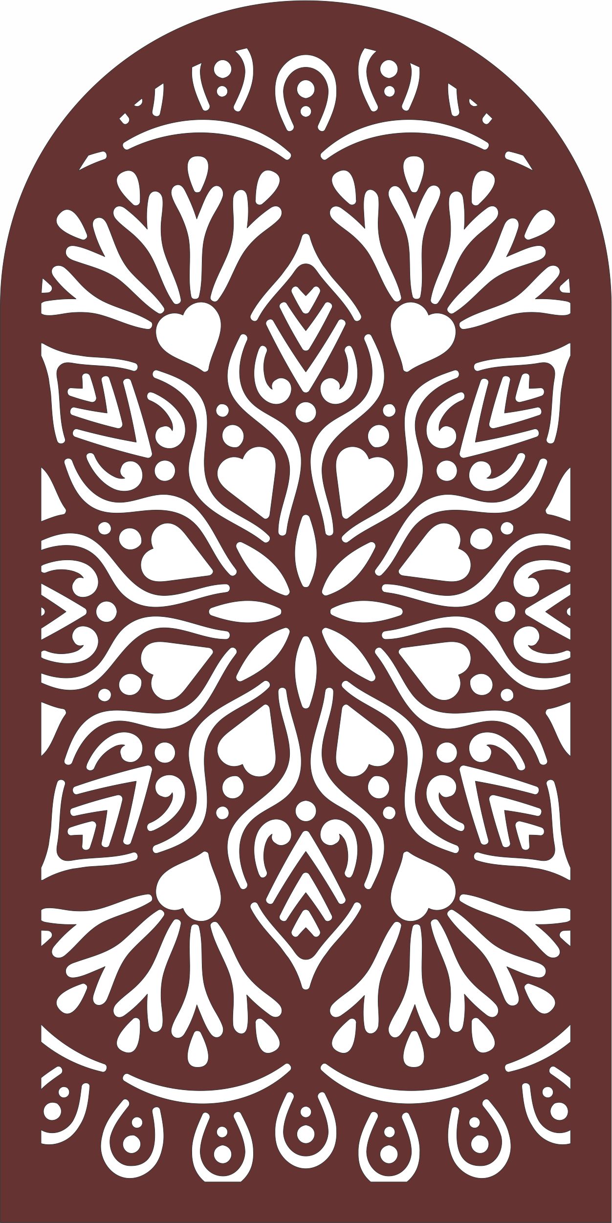 Decorative Living Room Screen Design For Laser Cut Free Vector File