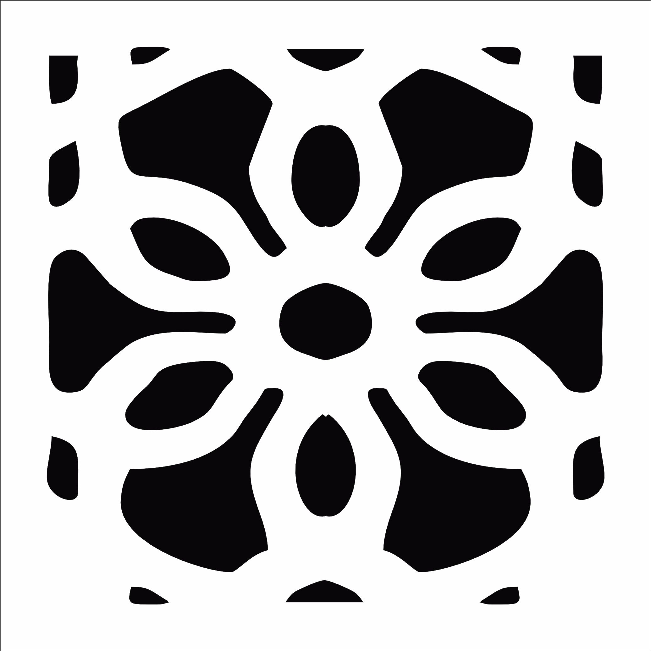 Decorative Motifs Of Flower For Laser Cutting Free DXF File