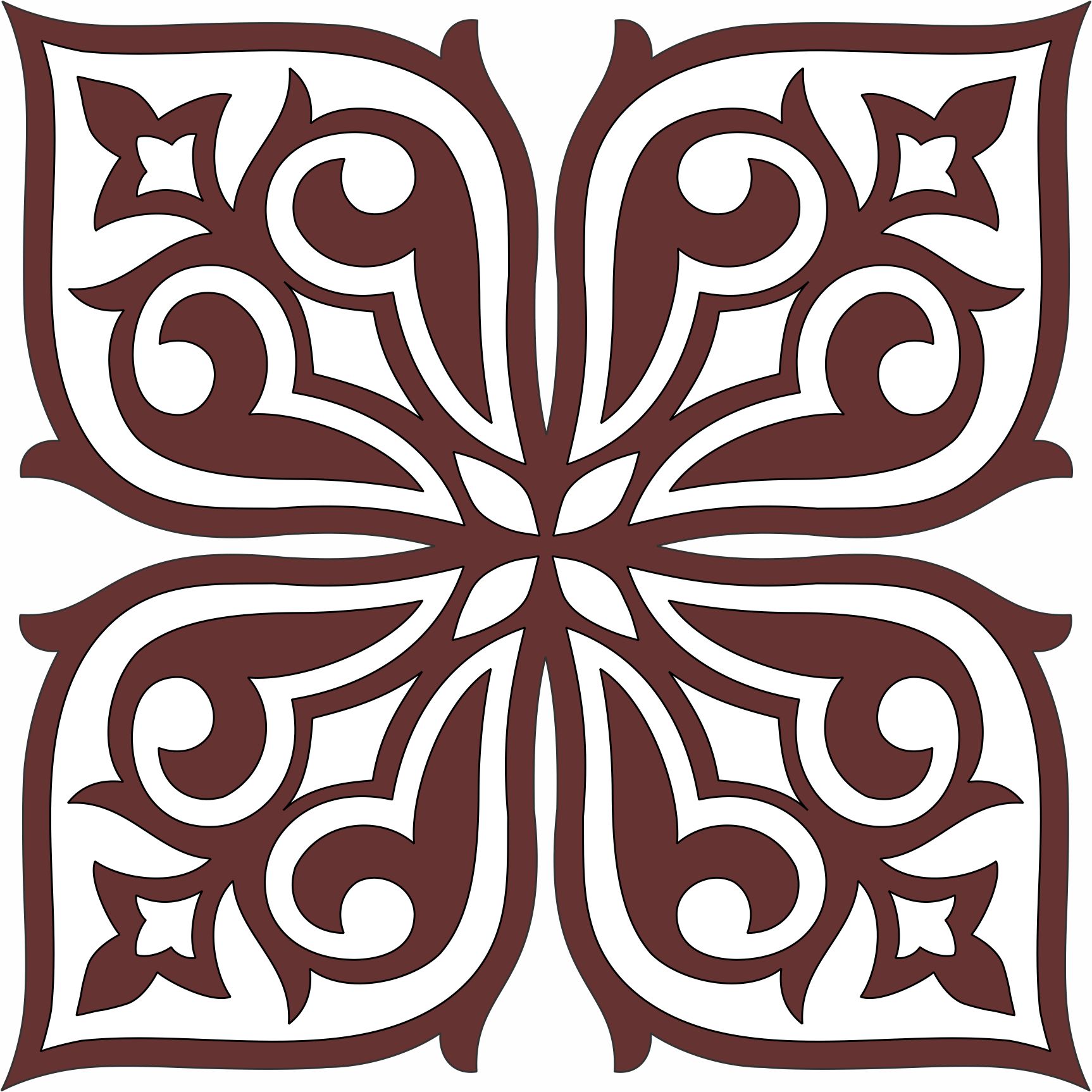 Decorative Pattern Screen Design For Laser Cut Free Vector File