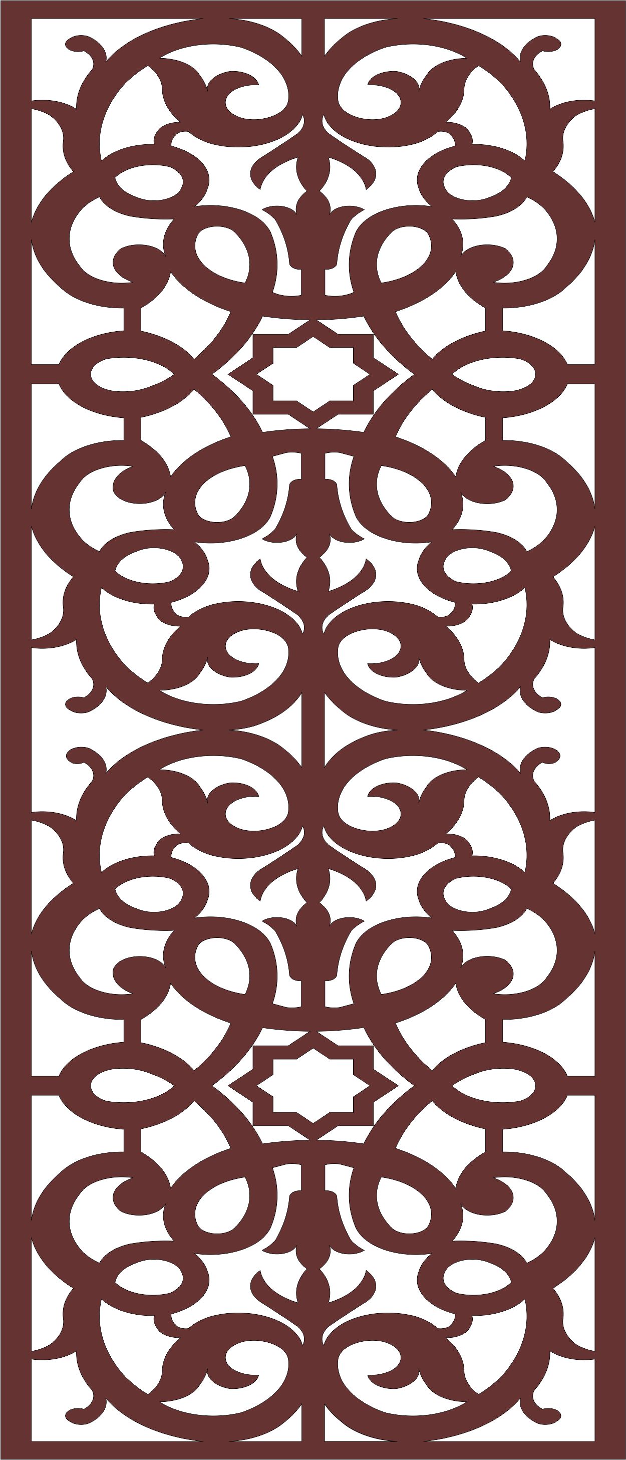 Decorative Privacy Partition Indoor Panel Room Divider For Laser Cut Free Vector File