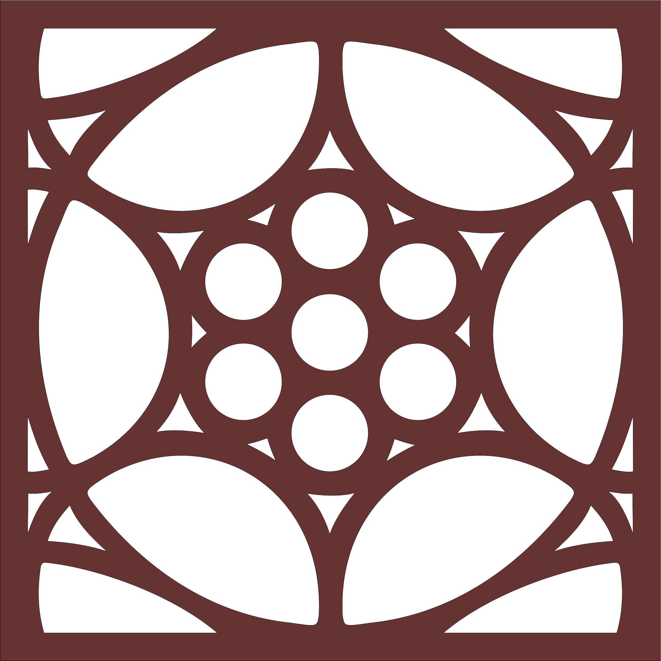 Decorative Privacy Partition Indoor Panel Room Divider Grill Seamless Pattern For Laser Cut Free Vector File