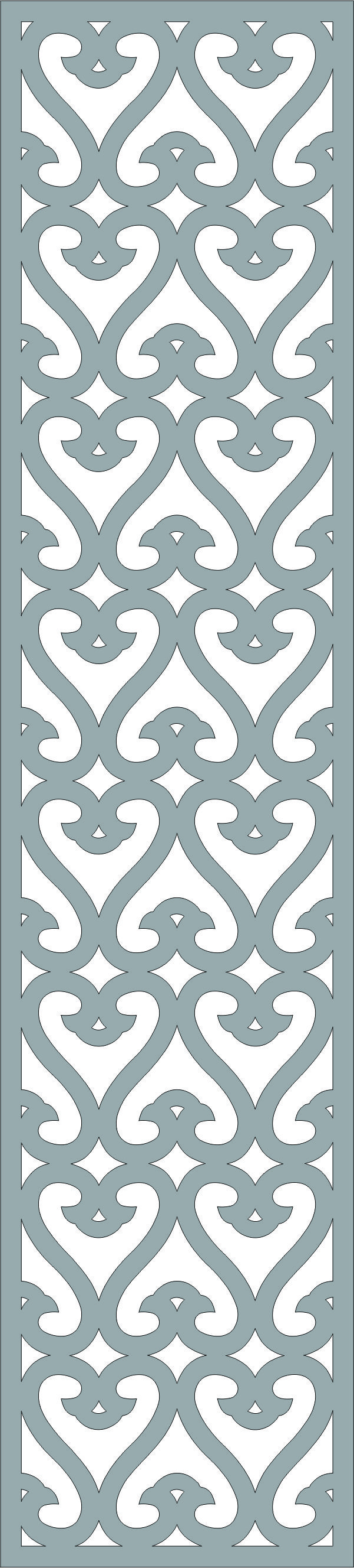 Decorative Privacy Partition Indoor Panel Room Divider Lattice Seamless Design For Laser Cut Free Vector File