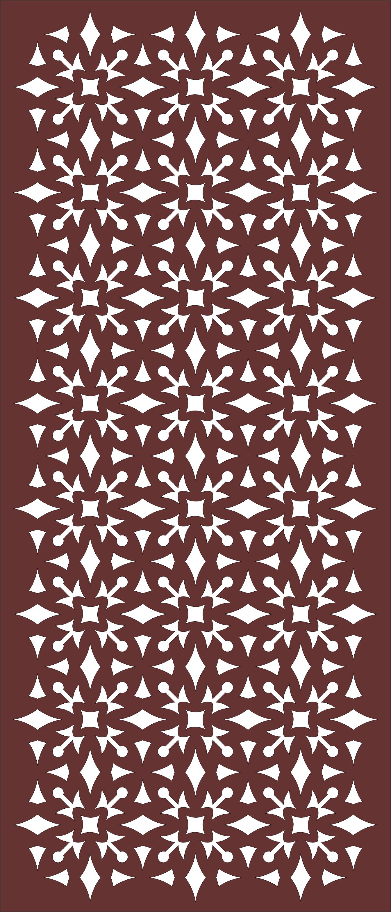 Decorative Privacy Partition Indoor Panel Room Divider Seamless Design For Laser Cut Free Vector File