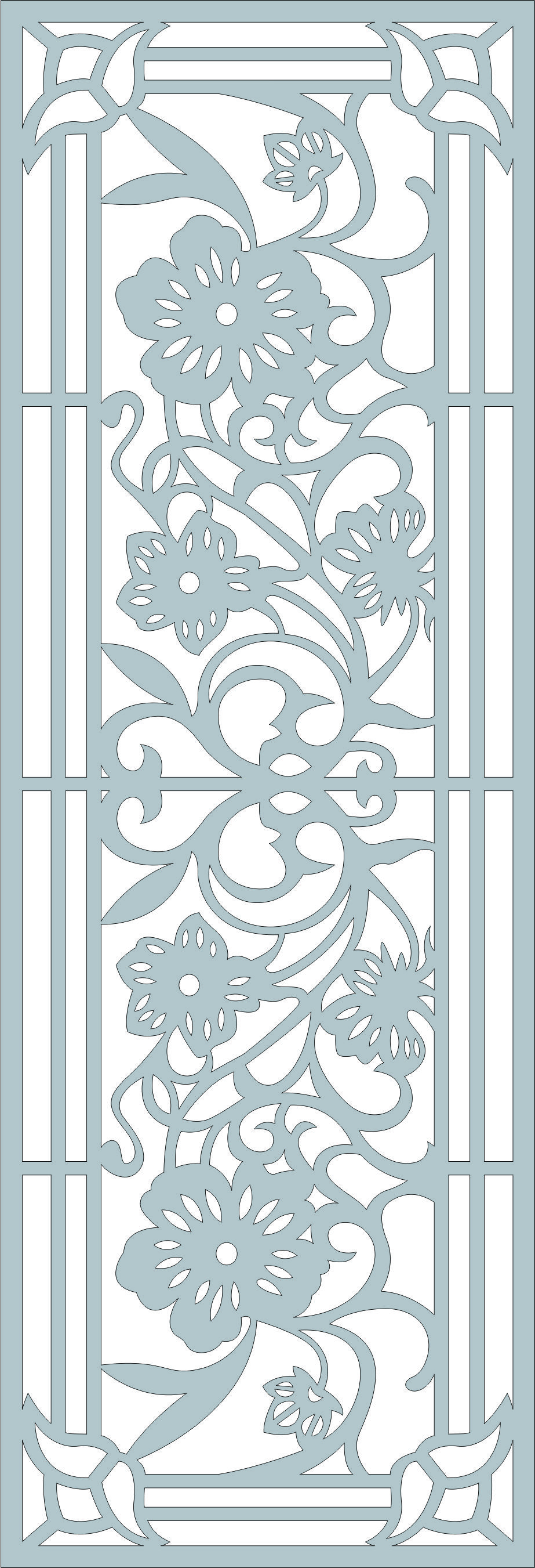 Decorative Privacy Partition Panel Room Divider Lattice For Laser Cut Free Vector File