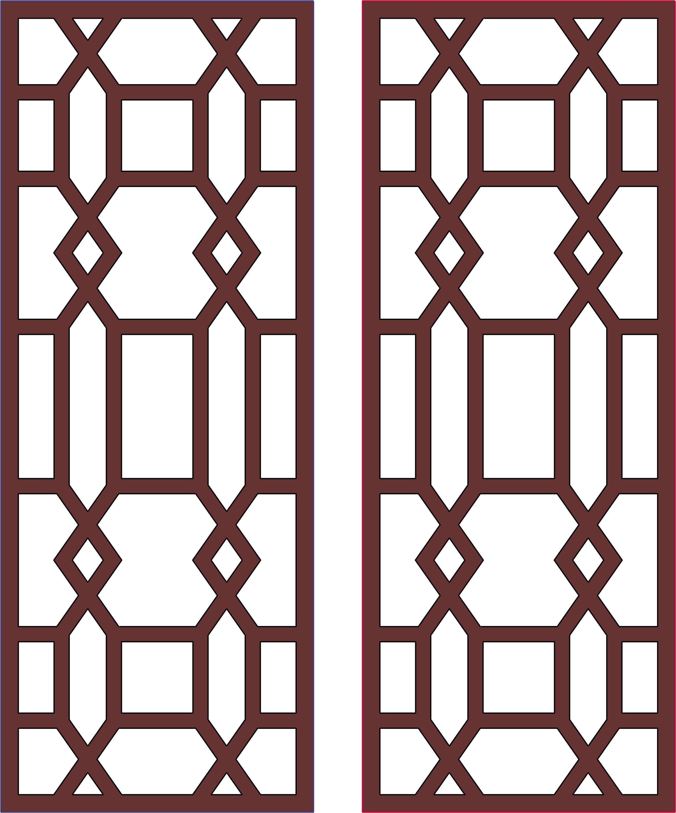 Decorative Room Divider Pattern For Laser Cut Free Vector File