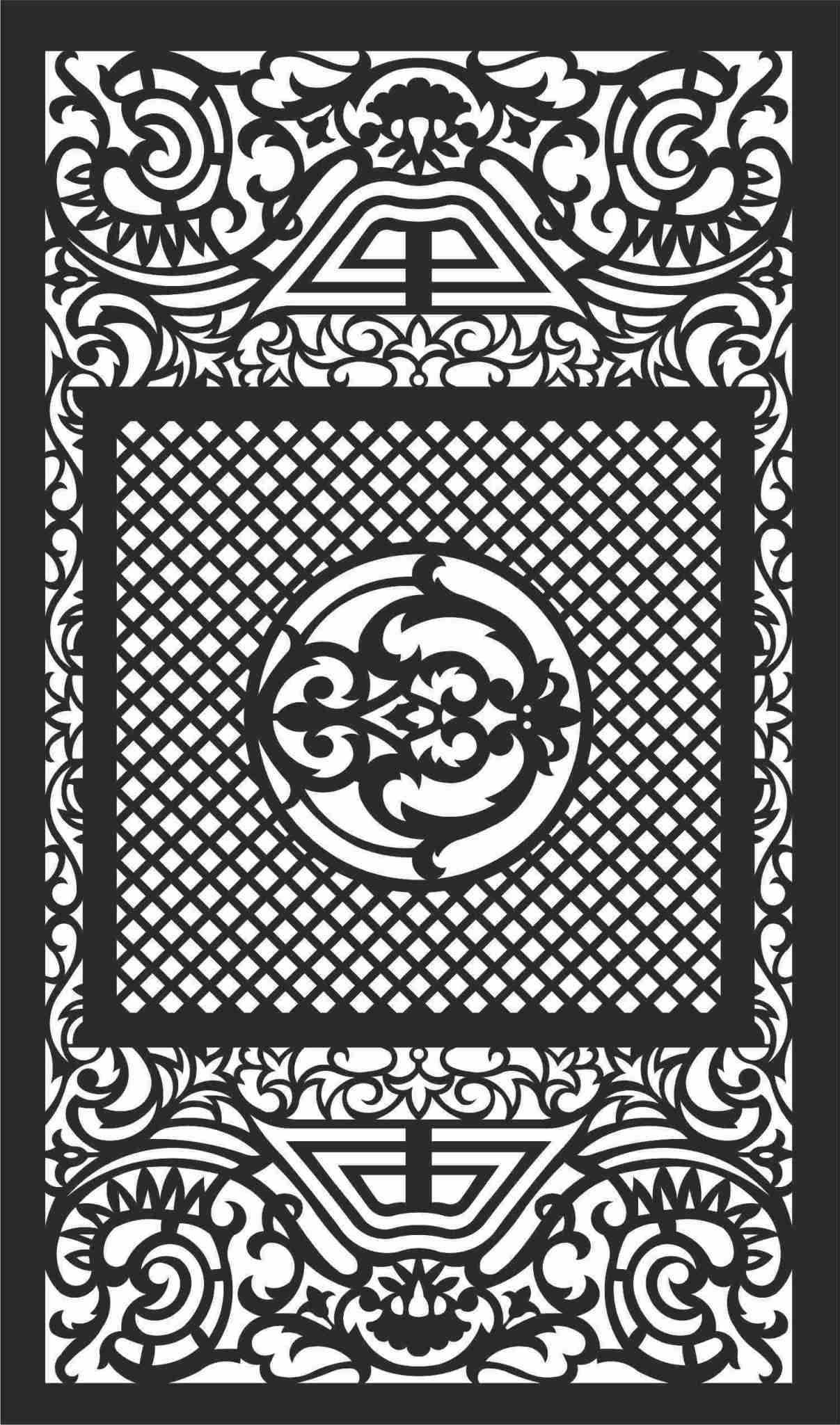 Decorative Screen Patterns For Laser Cutting 103 Free DXF File
