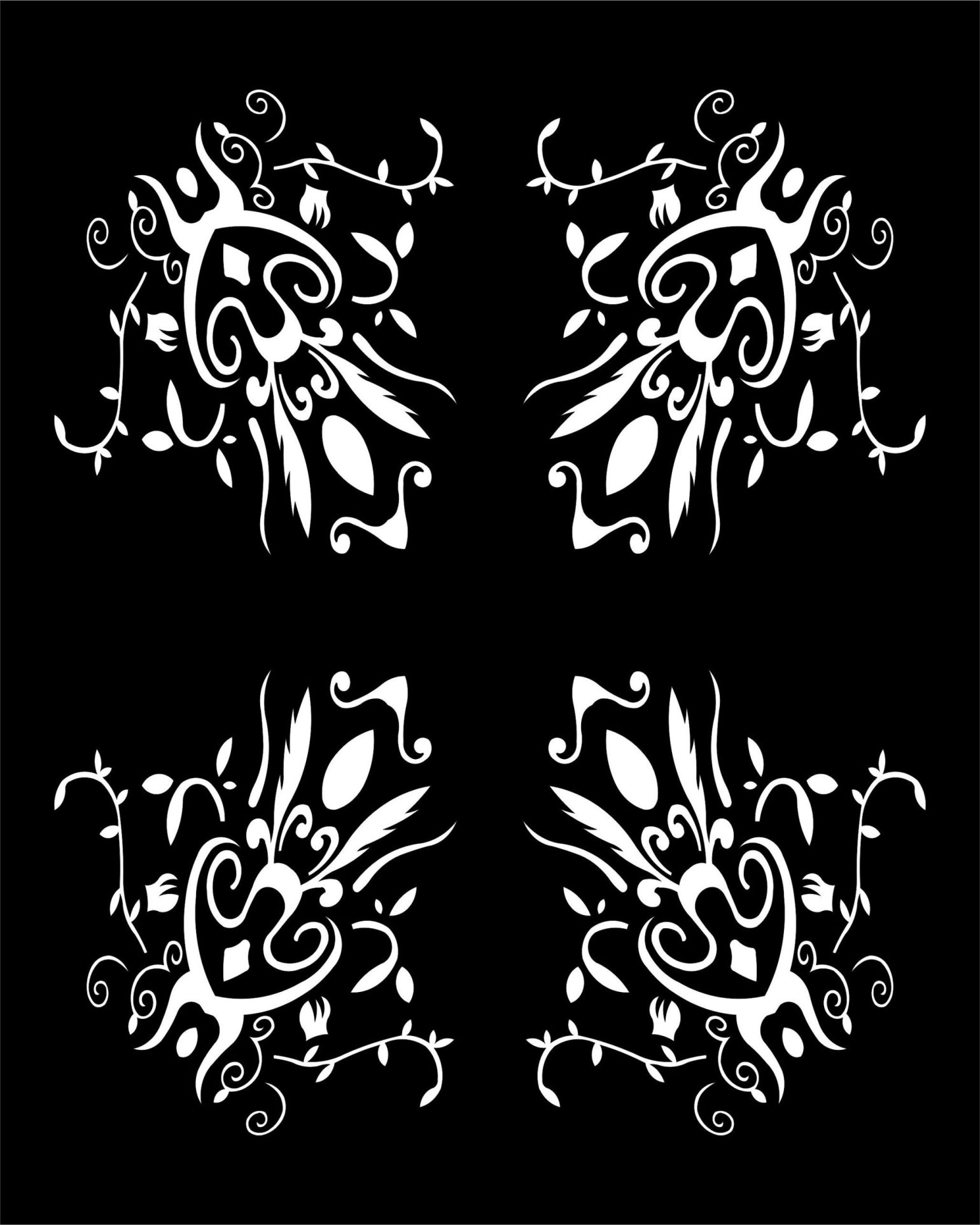 Decorative Screen Patterns For Laser Cutting 11 Free DXF File