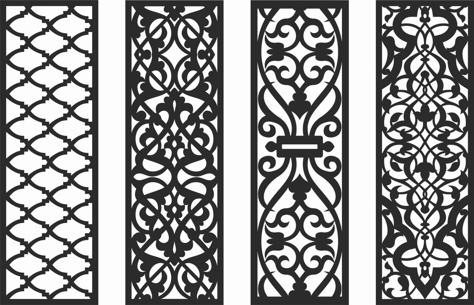 Decorative Screen Patterns For Laser Cutting 127 Free DXF File