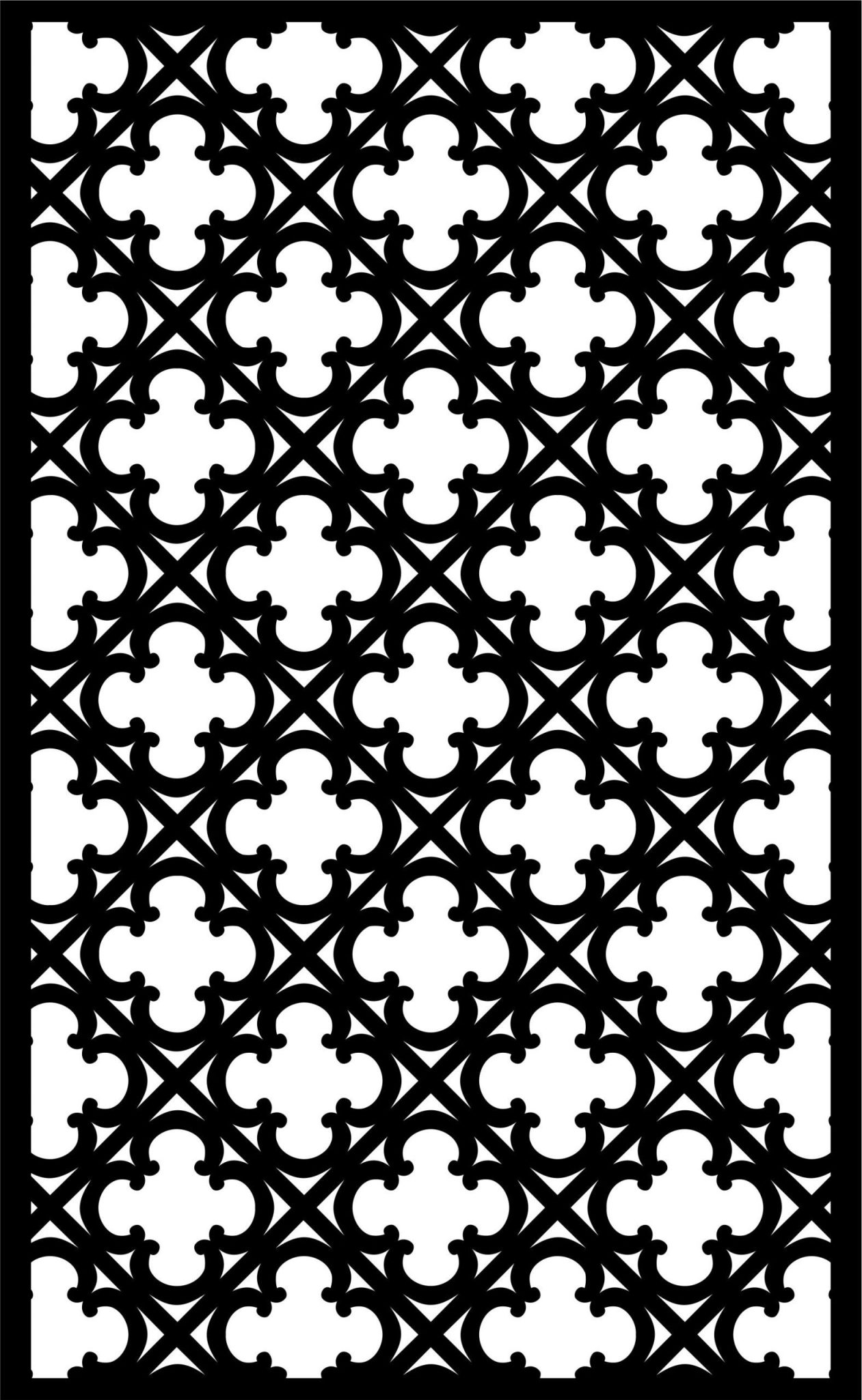Decorative Screen Patterns For Laser Cutting 14 Free DXF File