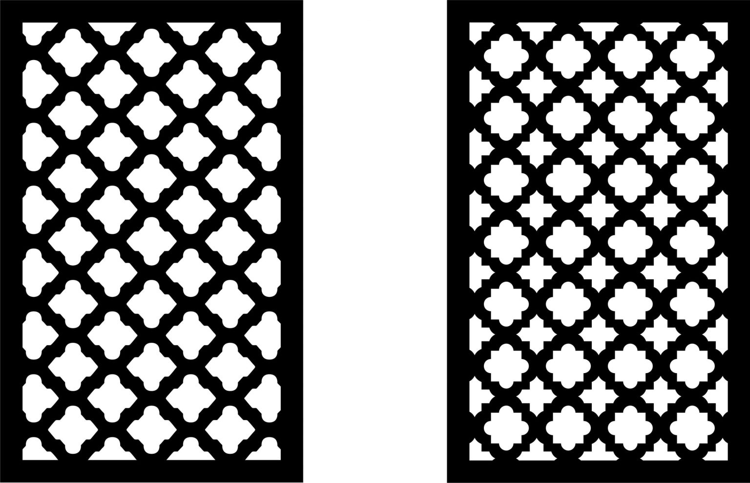 Decorative Screen Patterns For Laser Cutting 15 Free DXF File