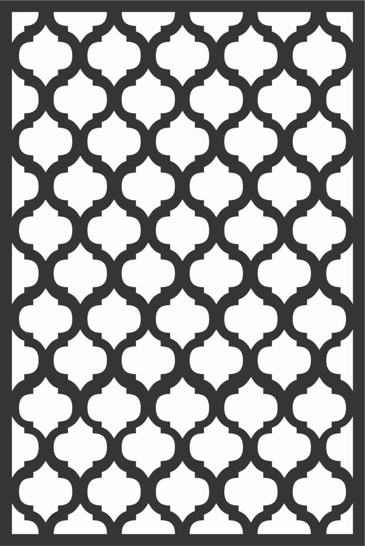 Decorative Screen Patterns For Laser Cutting 166 Free DXF File