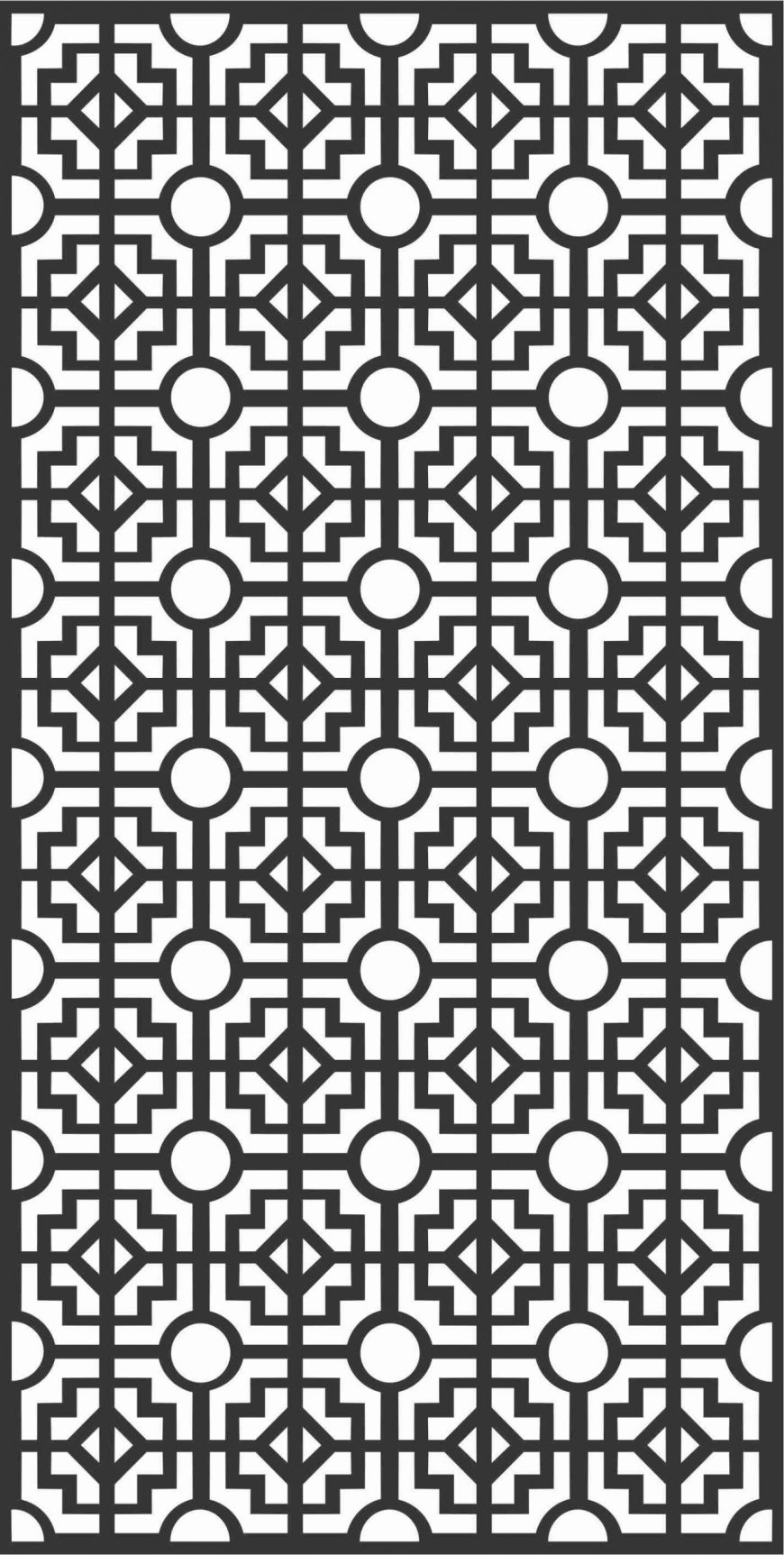 Decorative Screen Patterns For Laser Cutting 167 Free DXF File