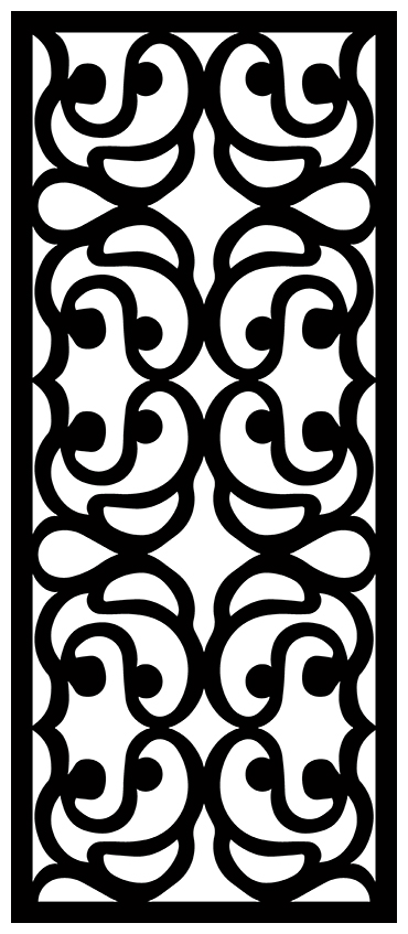 Decorative Screen Patterns For Laser Cutting 1898 Free DXF File