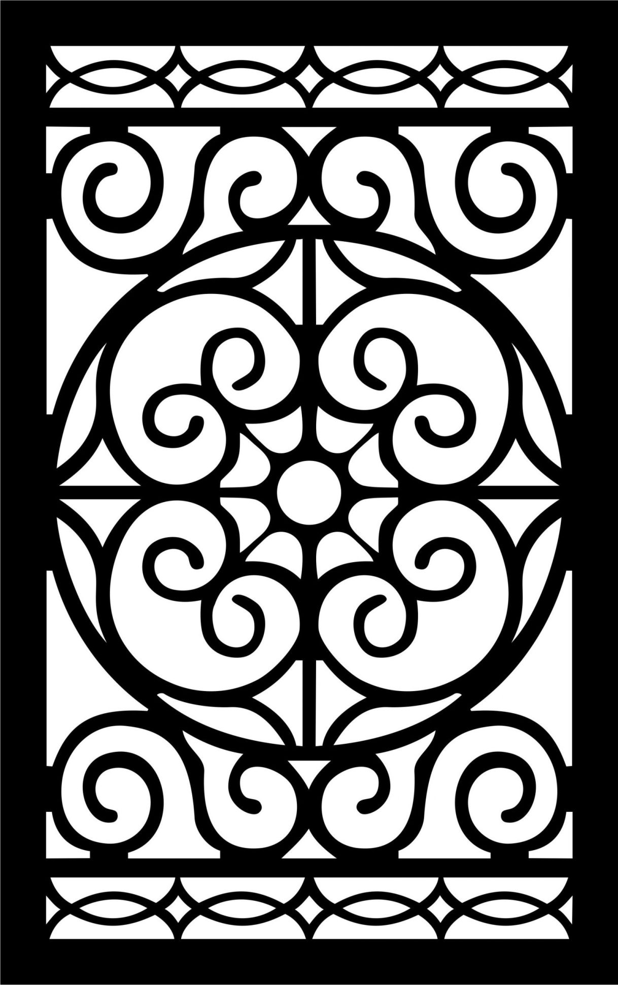 Decorative Screen Patterns For Laser Cutting 19 Free DXF File