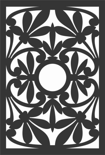 Decorative Screen Patterns For Laser Cutting 47 Free DXF File